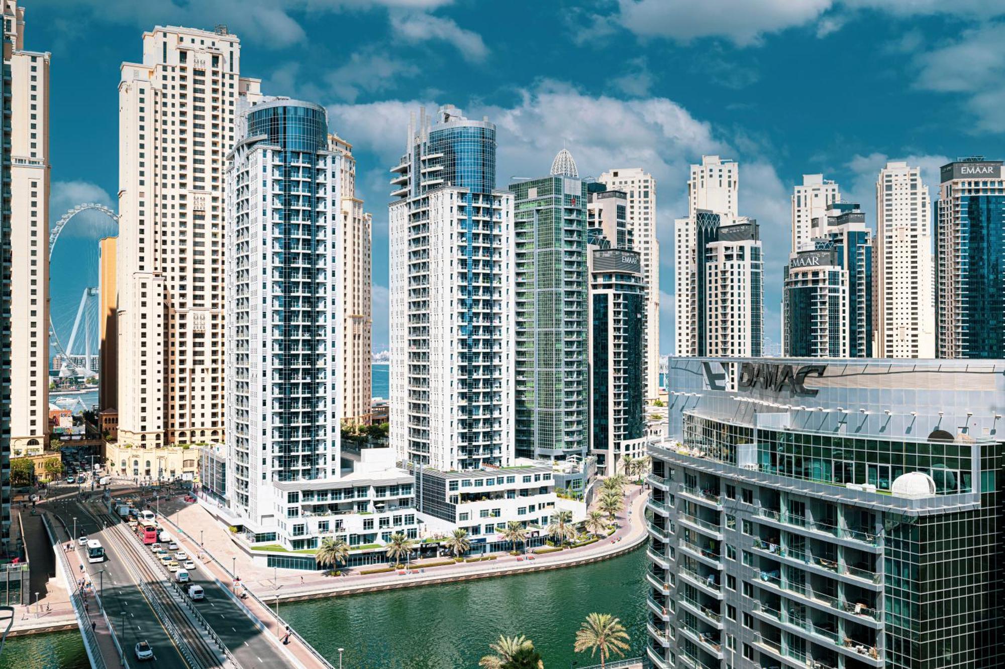 Luxury 1 Bedroom Marina View, Sleeps 5, 1 Min To Metro Appartement *